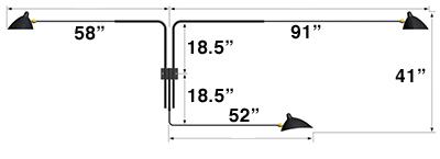 Serge Mouille 3 - arm Rotating Sconce - Serge Mouille - Wall Sconces - Black - HORNE