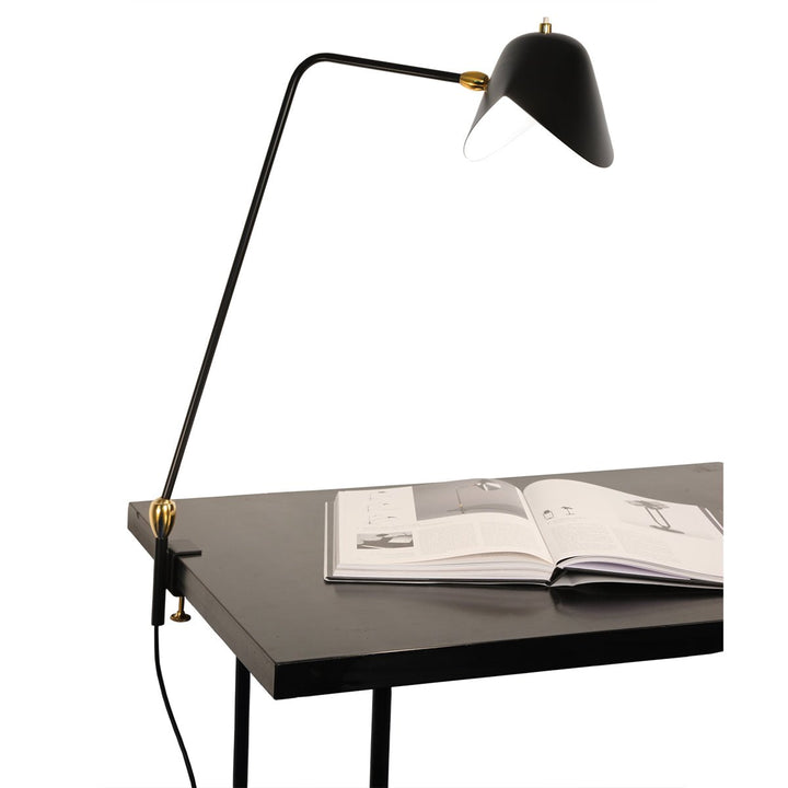Serge Mouille Agrafee Double Pivot Clamp Lamp