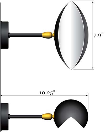 Serge Mouille Eye Wall Sconce - Serge Mouille - Wall Sconces - Black - HORNE