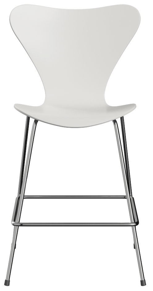 Series 7 Bar & Counter Stool - Lacquered - Fritz Hansen - Chairs - Counter - White - HORNE