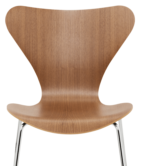 Series 7 - Clear Lacquered - Fritz Hansen - Chairs - Cherry - Chromed Steel - HORNE