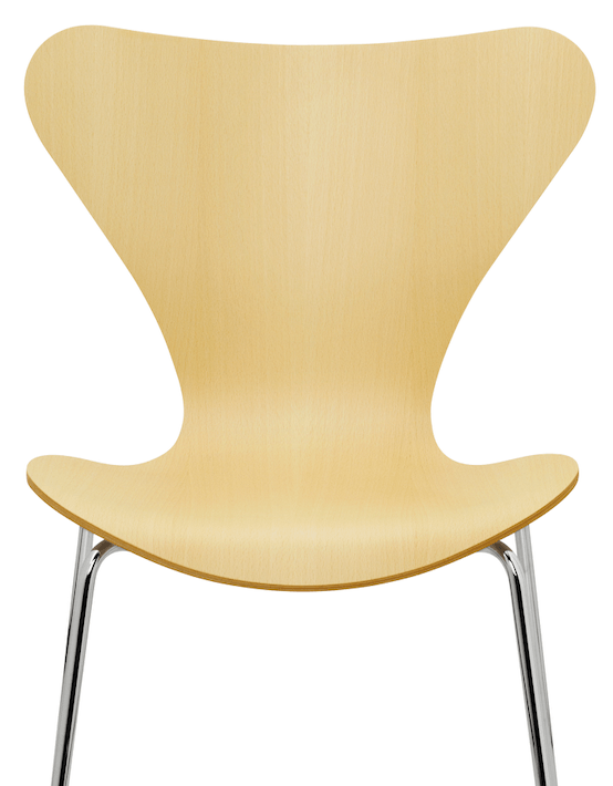 Series 7 - Clear Lacquered - Fritz Hansen - Chairs - Cherry - Chromed Steel - HORNE