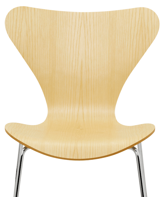 Series 7 - Clear Lacquered - Fritz Hansen - Chairs - Cherry - Chromed Steel - HORNE
