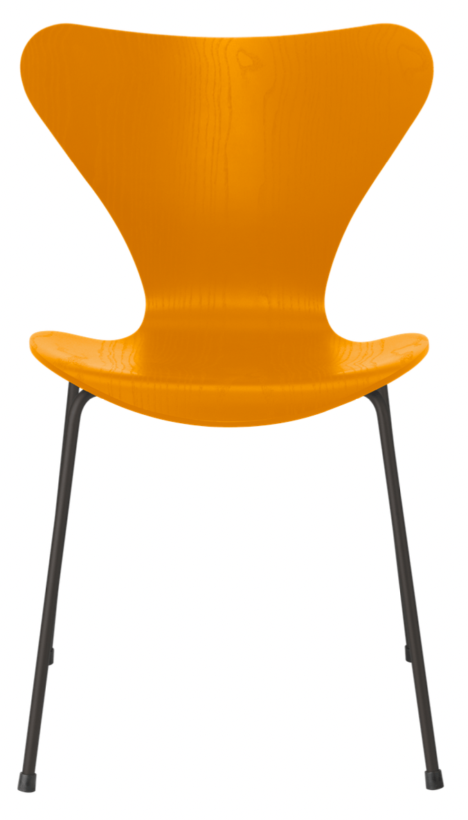 Series 7 - Colored Ash - Fritz Hansen - Chairs - Black - Black - HORNE