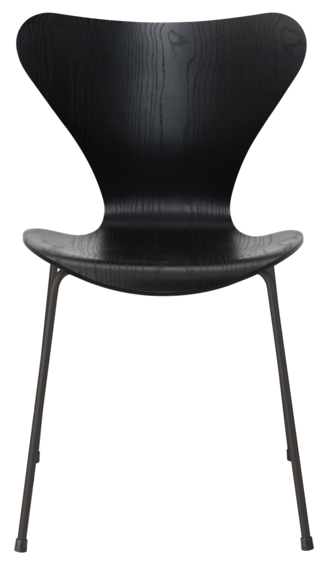 Series 7 - Colored Ash - Fritz Hansen - Chairs - Black - Black - HORNE