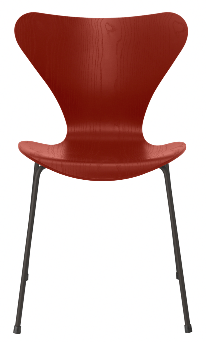 Series 7 - Colored Ash - Fritz Hansen - Chairs - Black - Black - HORNE