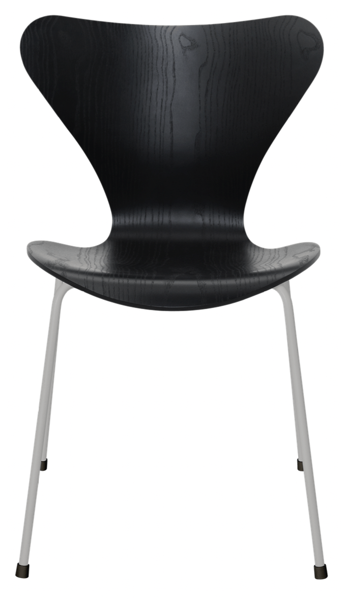 Series 7 - Colored Ash - Fritz Hansen - Chairs - Black - Black - HORNE