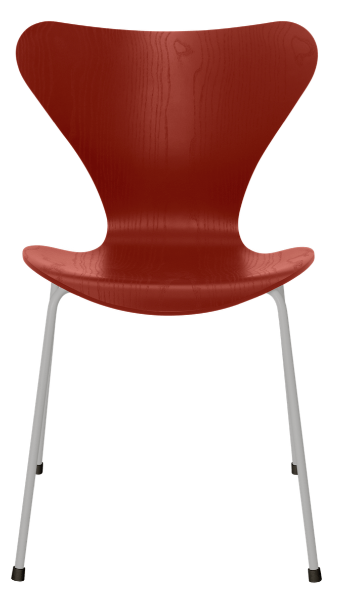 Series 7 - Colored Ash - Fritz Hansen - Chairs - Venetian Red - Nine Grey - HORNE