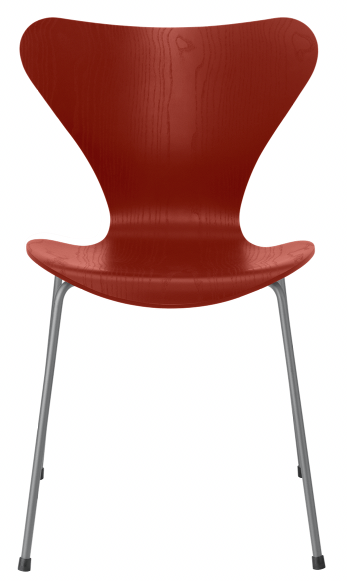 Series 7 - Colored Ash - Fritz Hansen - Chairs - Venetian Red - Silver Grey - HORNE