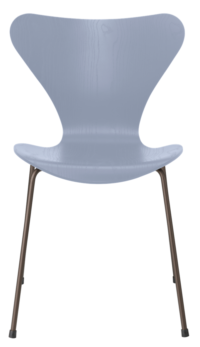 Series 7 - Colored Ash - Fritz Hansen - Chairs - Lavender Blue - Brown Bronze - HORNE