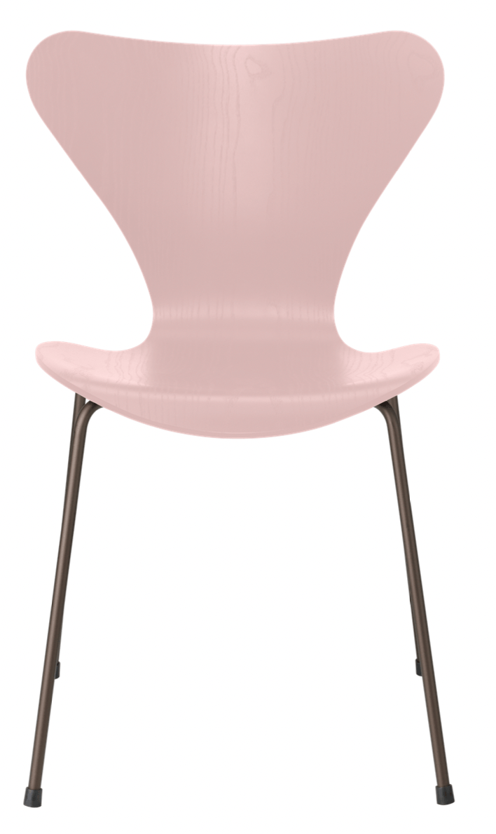 Series 7 - Colored Ash - Fritz Hansen - Chairs - Pale Rose - Brown Bronze - HORNE