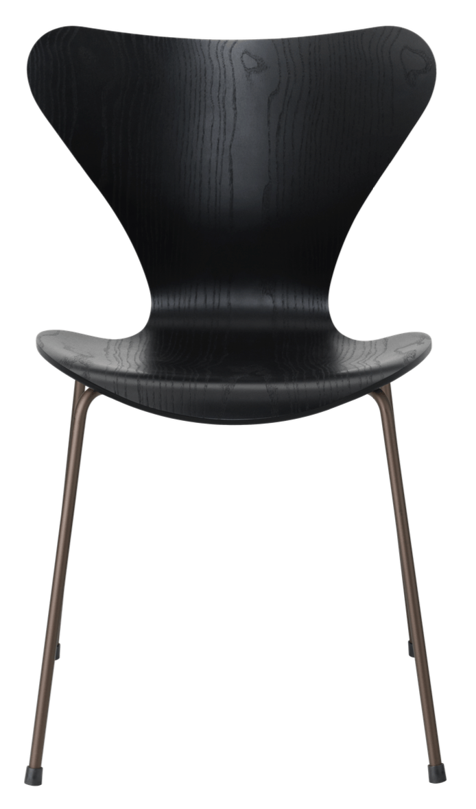 Series 7 - Colored Ash - Fritz Hansen - Chairs - Black - Black - HORNE