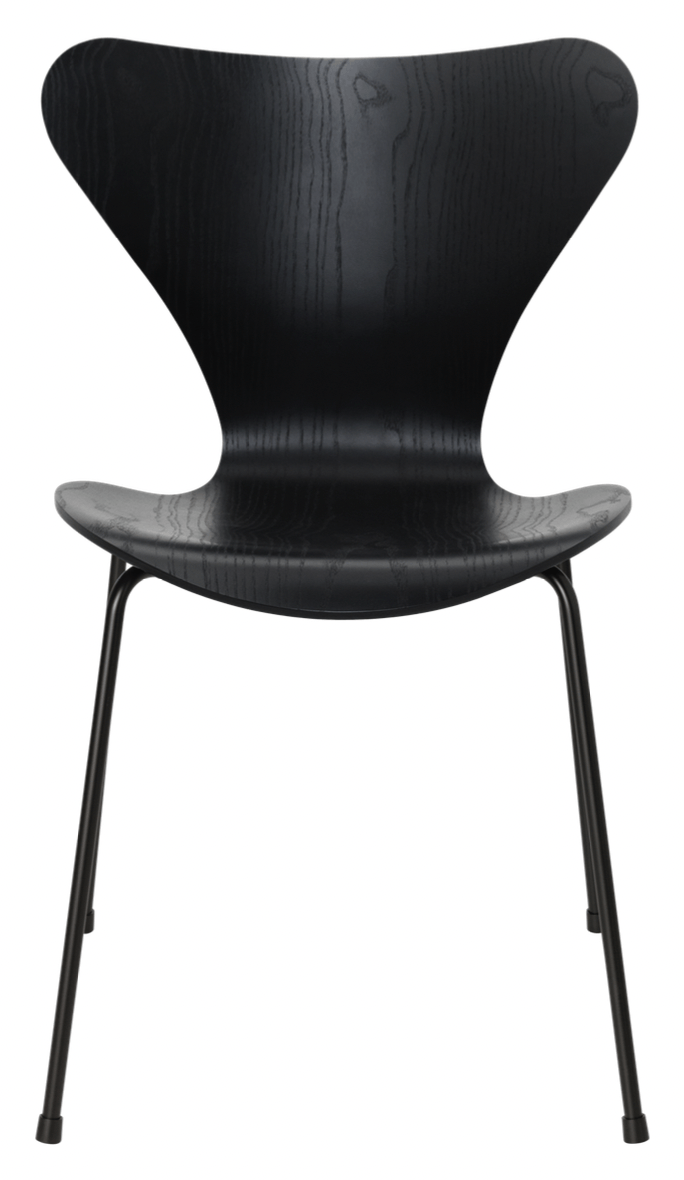 Series 7 - Colored Ash - Fritz Hansen - Chairs - Black - Black - HORNE