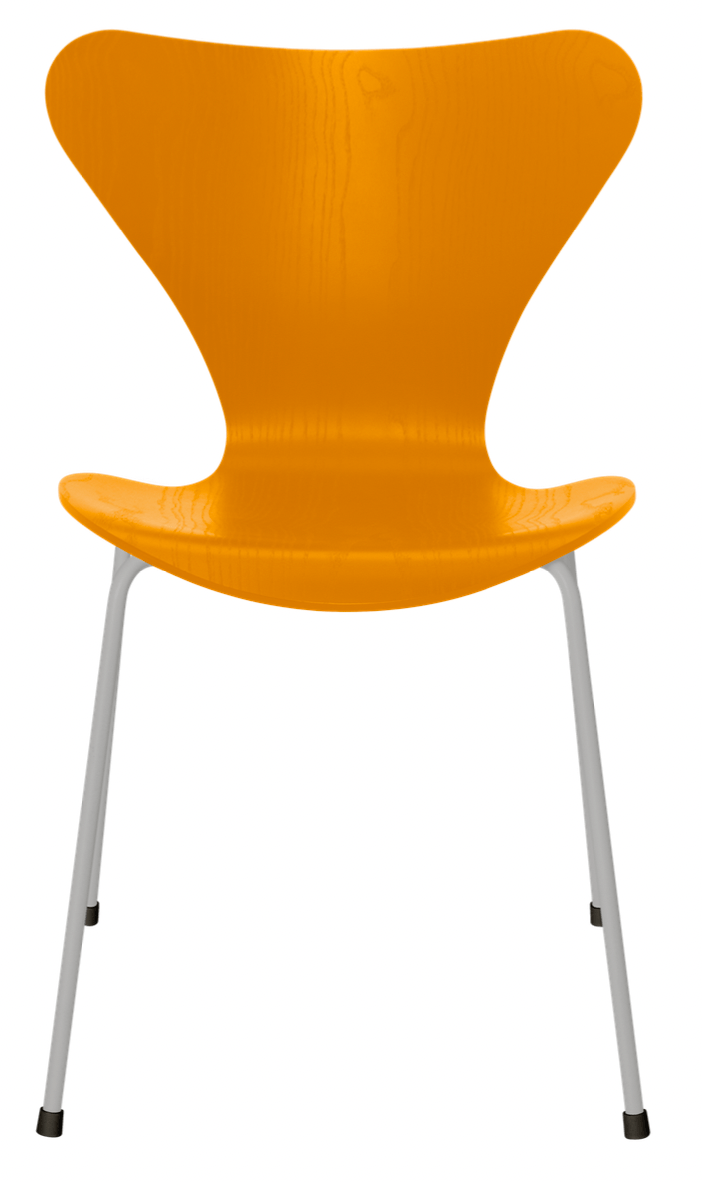 Series 7 - Colored Ash - Fritz Hansen - Chairs - Burnt Yellow - Nine Grey - HORNE