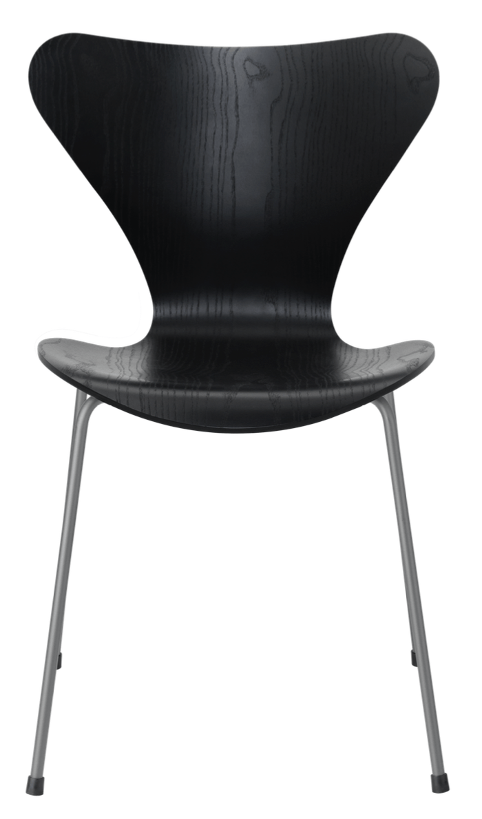 Series 7 - Colored Ash - Fritz Hansen - Chairs - Black - Black - HORNE