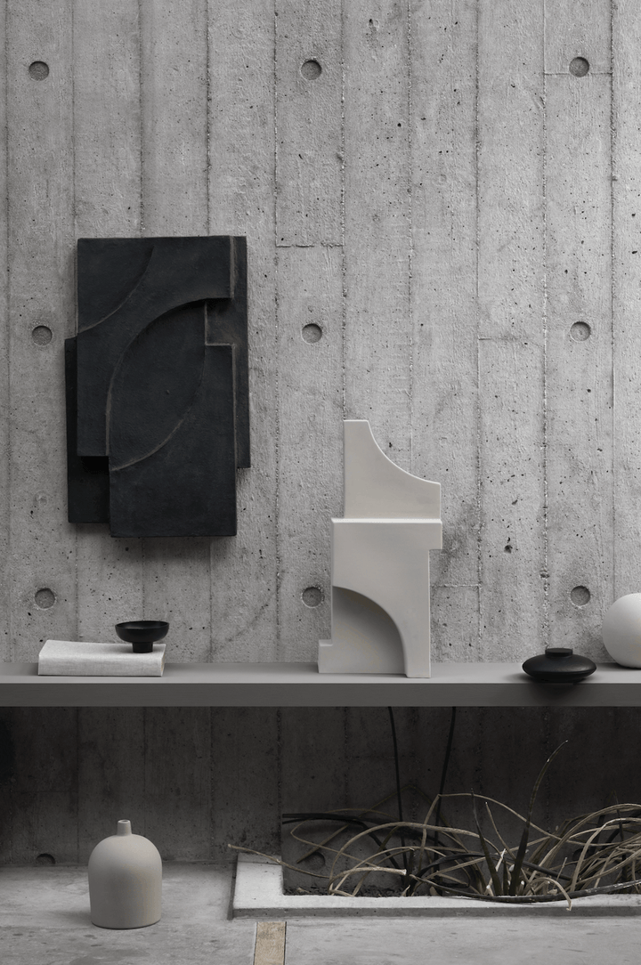 Serif Relief - Kristina Dam - Art + Objects - Dark Grey - HORNE