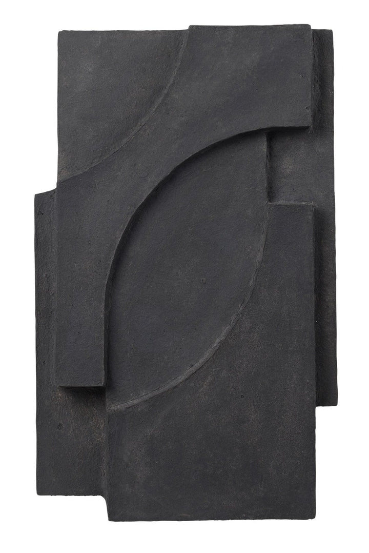 Serif Relief - Kristina Dam - Art + Objects - Dark Grey - HORNE