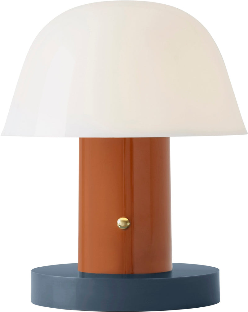 Setago Portable Lamp JH27 - &Tradition - Table + Task - Nude/Forest - HORNE