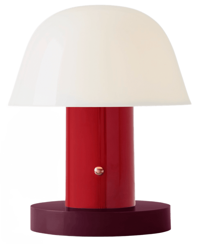 Setago Portable Lamp JH27 - &Tradition - Table + Task - Maroon/Grape - HORNE