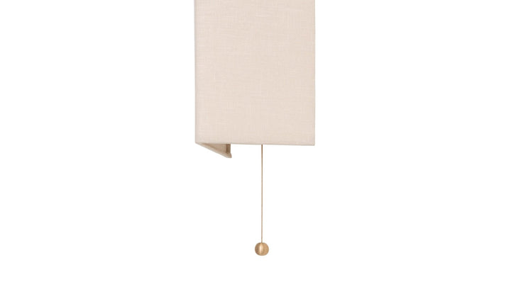 Shaded Gable Wall Sconce - Workstead - Wall Sconces - Hewn Brass - With Pull Chain - HORNE
