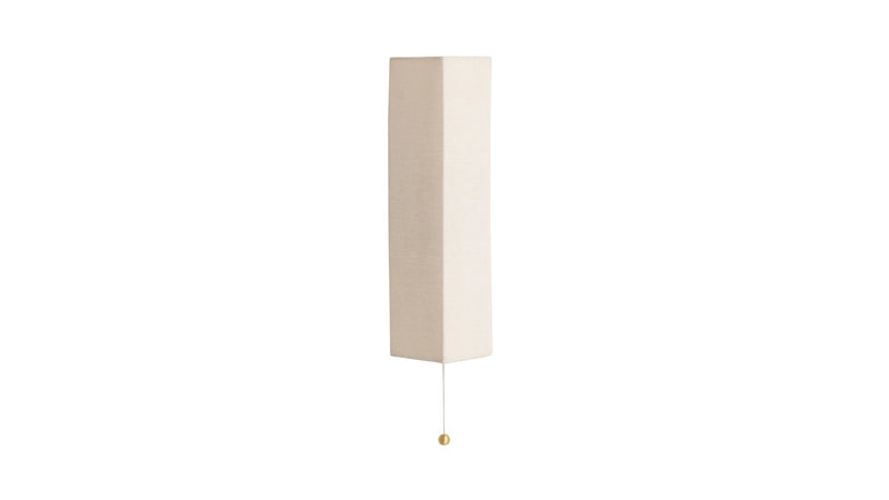 Shaded Gable Wall Sconce - Workstead - Wall Sconces - Hewn Brass - With Pull Chain - HORNE
