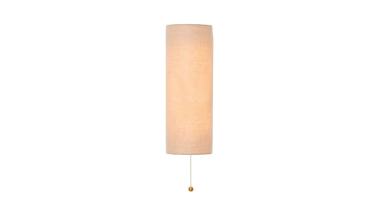 Shaded Vault Fabric Sconce - Natural Linen