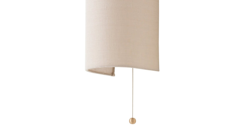 Shaded Vault Fabric Sconce - Natural Linen