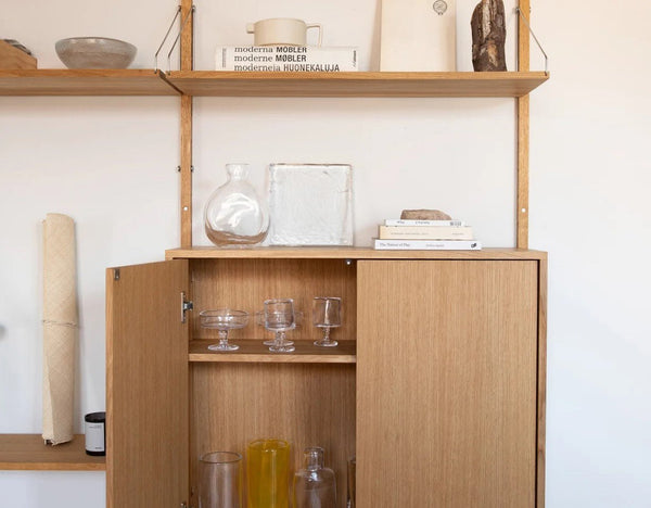 Shelf Library - Cabinet Section/M - Frama - Storage + Organization - Dark Oak - HORNE