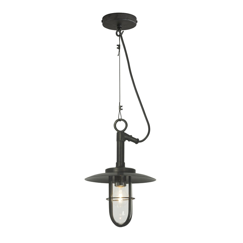 Ship's Well Glass Pendant With Visor - Davey Lighting - Outdoor Lights - HORNE