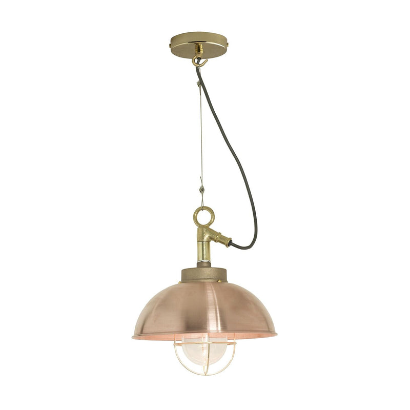Shipyard Pendant - Davey Lighting - Outdoor Lights - Galvanized Steel, Clear Glass - HORNE