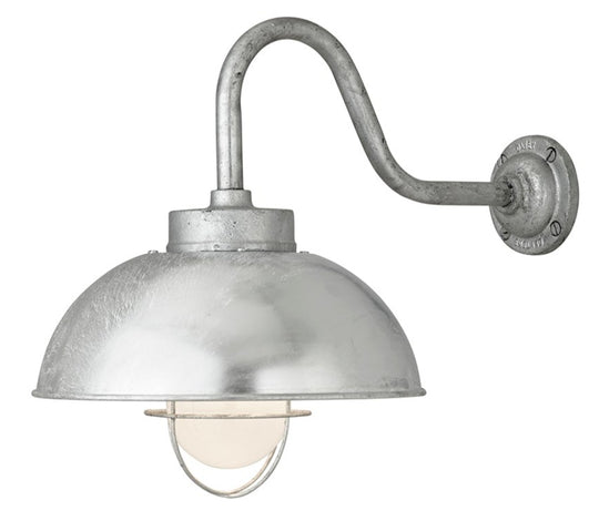 Shipyard Wall Light - Davey Lighting - Outdoor Lights - Galvanized Steel, Frosted Glass - HORNE