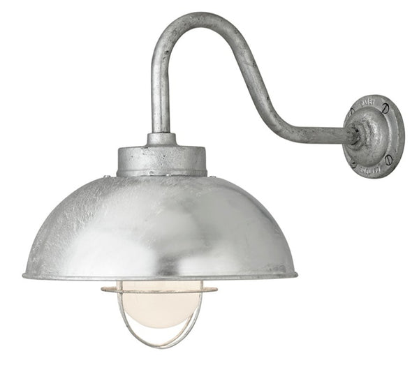 Shipyard Wall Light - Davey Lighting - Outdoor Lights - Galvanized Steel, Frosted Glass - HORNE