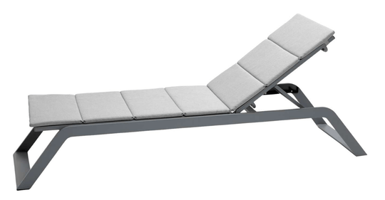 Siesta Sunbed - Cane Line - Outdoor Furniture - Light Grey - Add Light Grey Cushion - HORNE