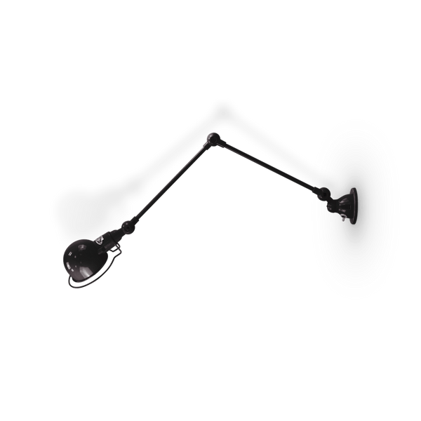 Signal 2 - Arm Wall Sconce - SI331 - Glossy Finish - Jielde - Wall Sconces - No Switch - Black - RAL9011 - HORNE