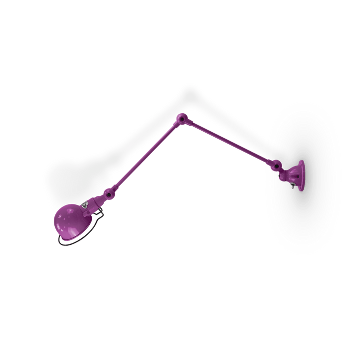 Signal 2 - Arm Wall Sconce - SI331 - Glossy Finish - Jielde - Wall Sconces - No Switch - Fuschia - RAL4008 - HORNE