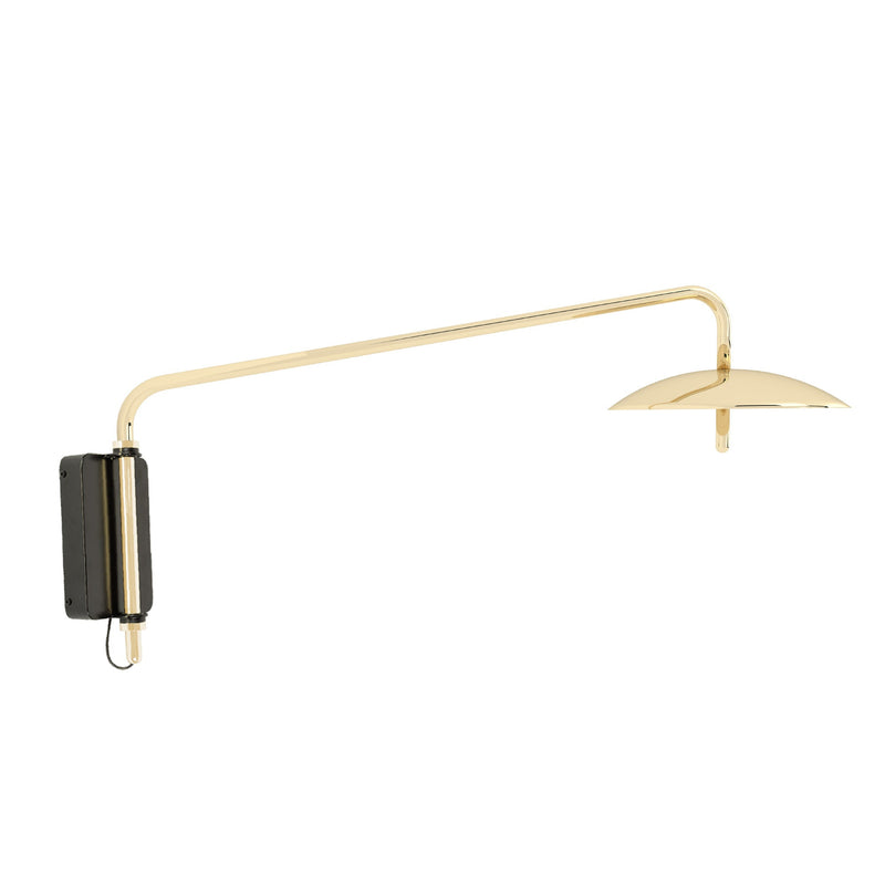 Signal Arm Sconce Short - Hardwired - Souda - Wall Sconces - Brass - 2700K - Warm White - HORNE
