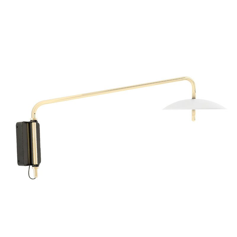 Signal Arm Sconce Short - Hardwired - Souda - Wall Sconces - Brass - 2700K - Warm White - HORNE