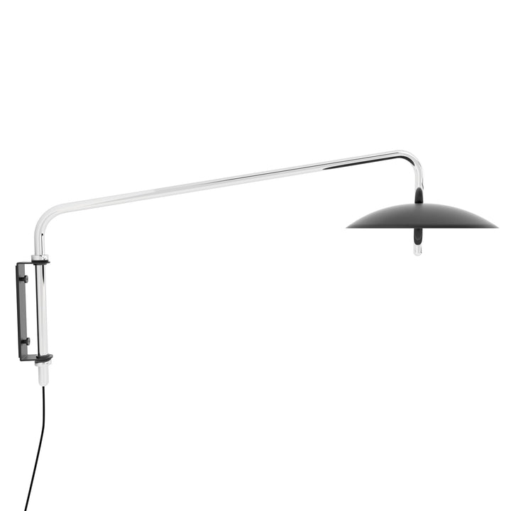 Signal Arm Sconce Short - Plug & Cord - Souda - Wall Sconces - Black x Nickel - 2700K - Warm White - HORNE