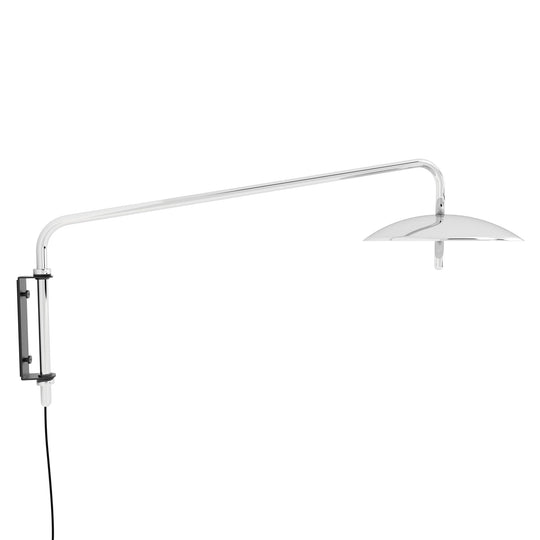 Signal Arm Sconce Short - Plug & Cord - Souda - Wall Sconces - Nickel - 2700K - Warm White - HORNE
