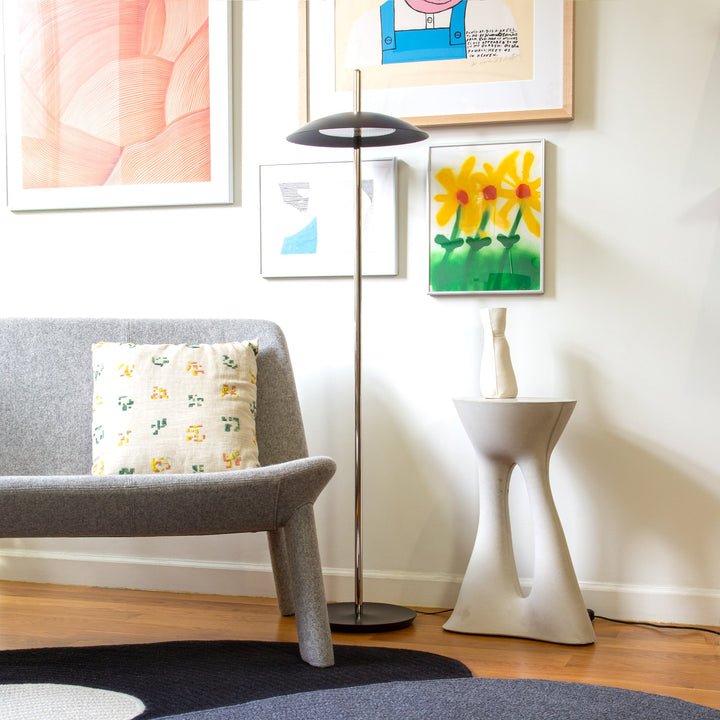 Signal Floor Lamp - Souda - Floor Lamps - Nickel - 2700K - Warm White - HORNE