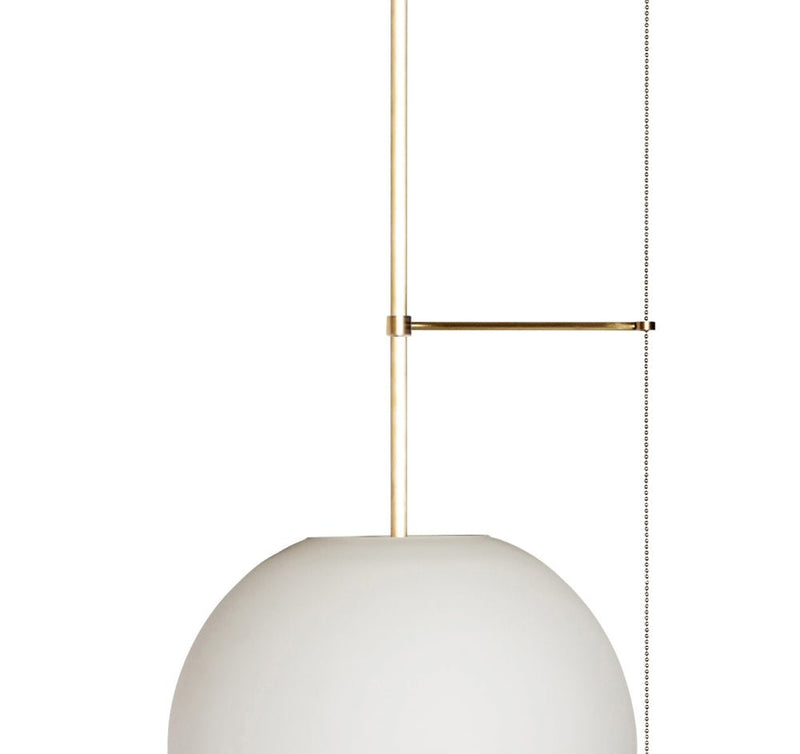 Signal Globe - Workstead - Ceiling Lights - Hewn Brass - With Pull Chain - HORNE