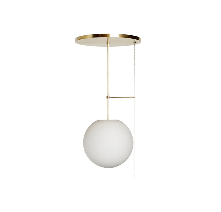 Signal Globe - Workstead - Ceiling Lights - Hewn Brass - With Pull Chain - HORNE