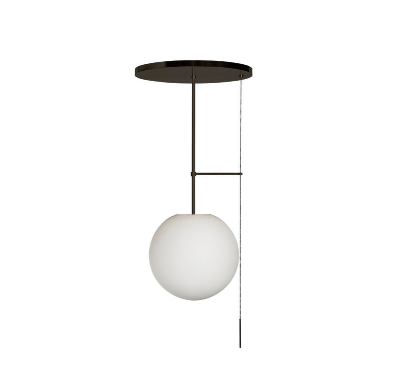 Signal Globe - Workstead - Ceiling Lights - Hewn Brass - With Pull Chain - HORNE