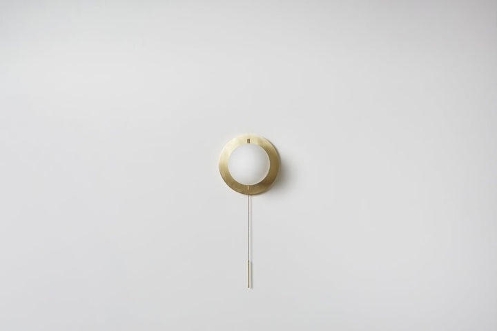 Signal Sconce - Workstead - Wall Sconces - Hewn Brass - With Pull Chain - HORNE