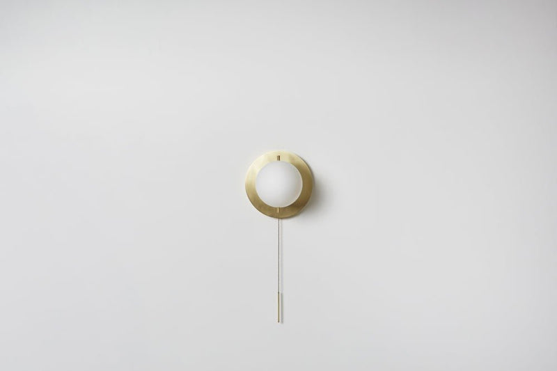 Signal Sconce - Workstead - Wall Sconces - Hewn Brass - With Pull Chain - HORNE