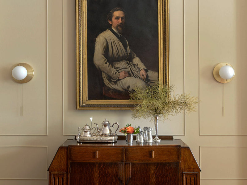 Signal Sconce - Workstead - Wall Sconces - Hewn Brass - With Pull Chain - HORNE