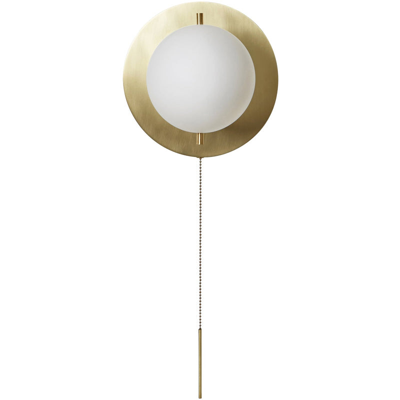 Signal Sconce - Workstead - Wall Sconces - Hewn Brass - With Pull Chain - HORNE