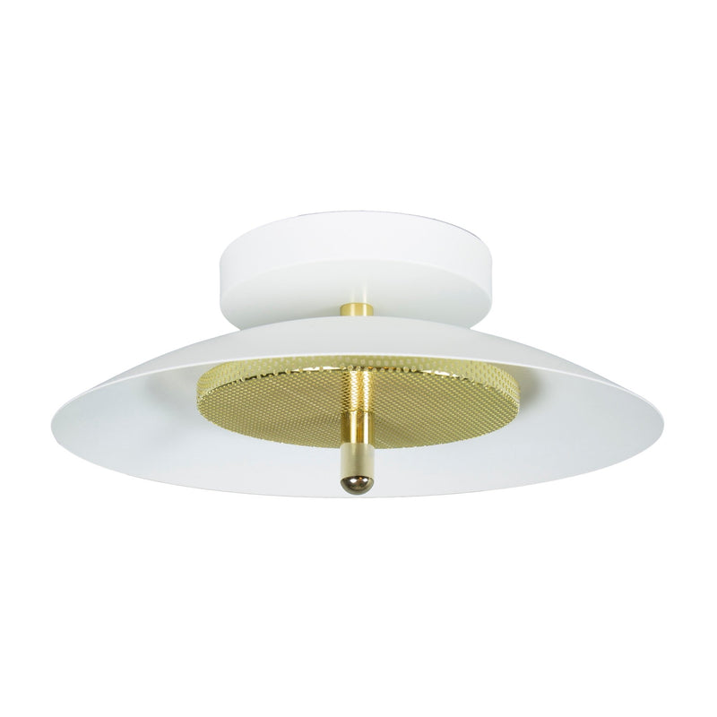 Signal Wall/Ceiling Light - Flush Mount - Souda - Ceiling Lights - White - Brass - 2700K - Warm White - HORNE