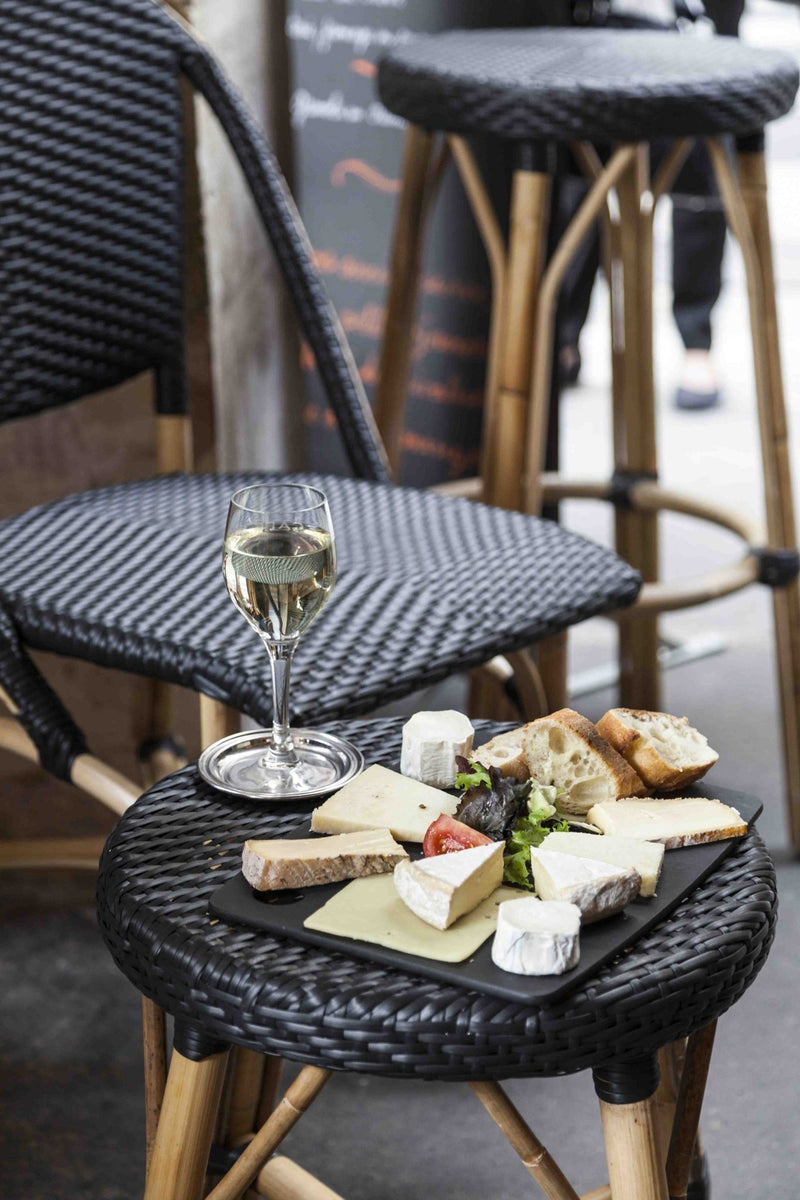 Simone Dining Stool - Sika Design - Stools + Benches + Ottomans - Black / Black Dots - HORNE