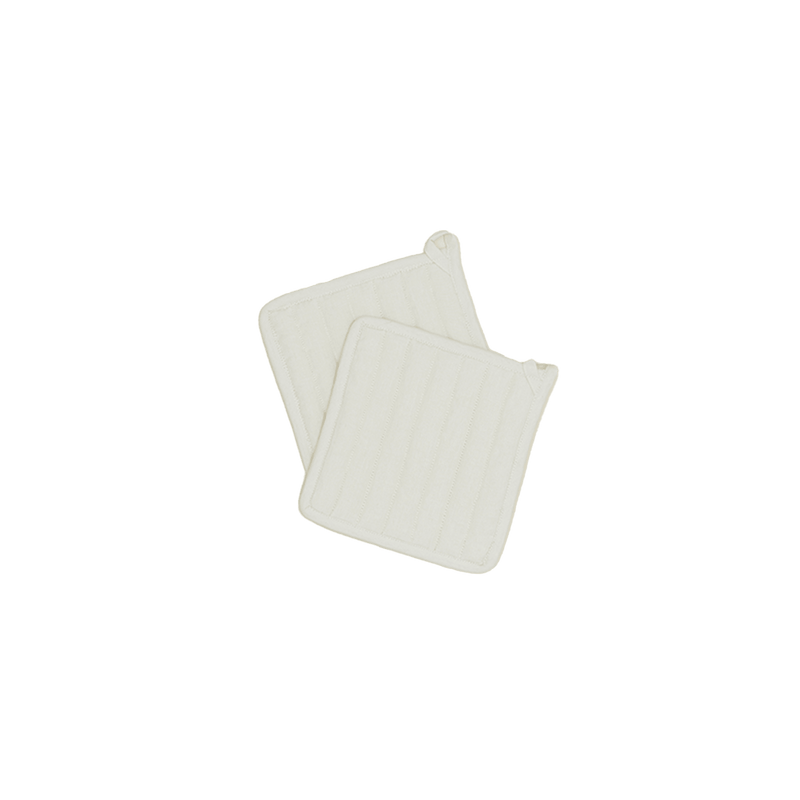Simple Linen Potholder - Set of 2 - Hawkins New York - Kitchen Tools - Ivory - HORNE